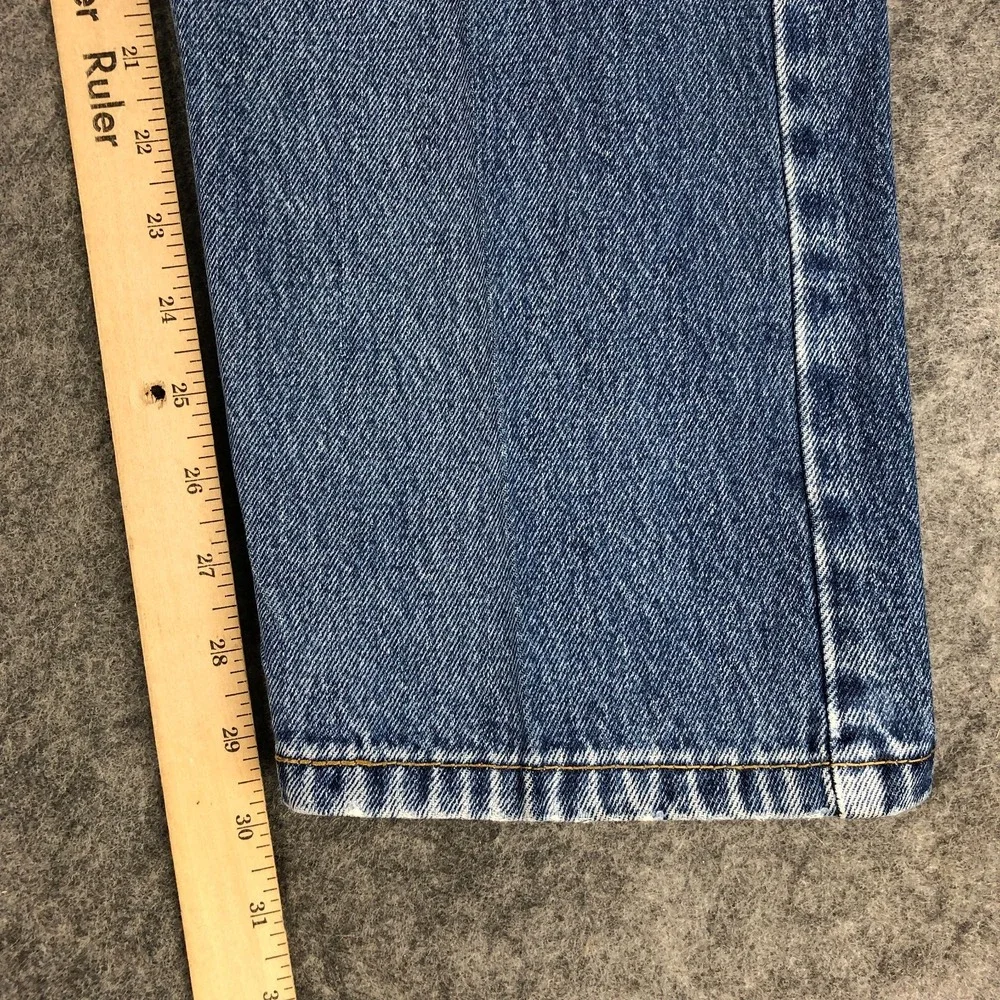 Levis 505 Jeans Mens 38x30 Blue Straight Leg Classic Mid Rise Medium Wash Cotton